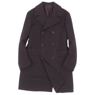 キートン KITON コート チェスターコート ウール ダブルブレスト メンズ アウター 46(S相当) ブラウン(その他)