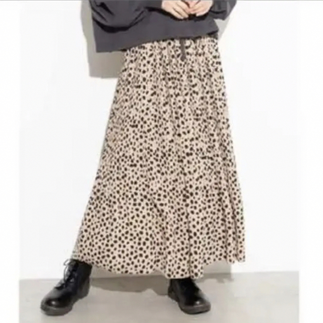 WEGO(ウィゴー)のWEGO アソートパターンプリーツロングスカート レオパード ヒョウ柄 アニマル レディースのスカート(ロングスカート)の商品写真