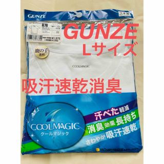 グンゼ(GUNZE)のグンゼ　クルーネックTシャツ　未使用　白　半袖　吸汗　速乾　消臭　鹿子　日本製(Tシャツ/カットソー(半袖/袖なし))