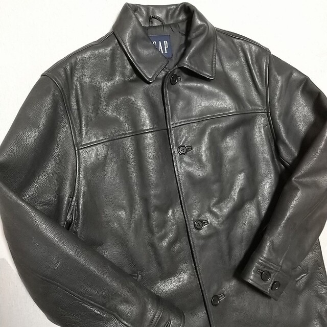 GAP - 極美 90s OLD GAP カーコート カウハイド レザー GAP - 極美 90s OLD GAP カーコート カウハイド レザー