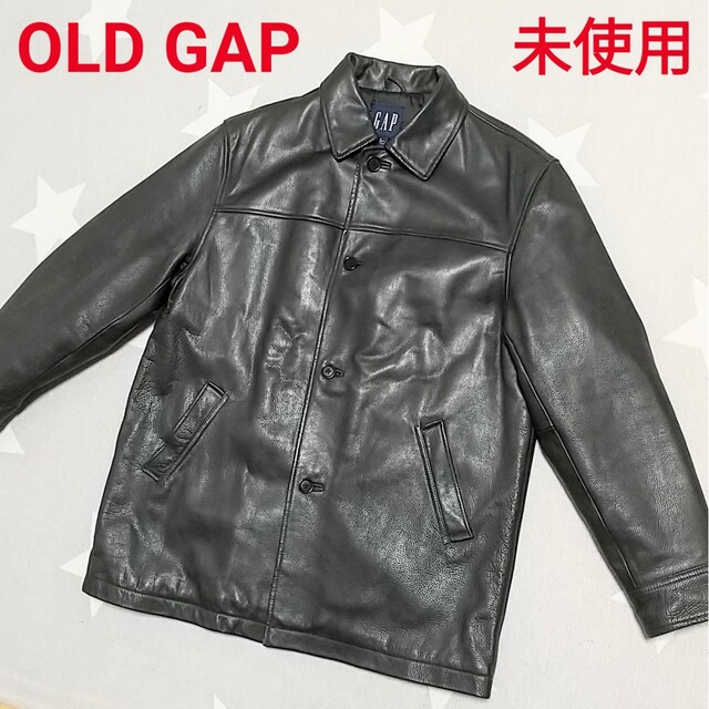 希少 90s OLD GAP レザージャケット カーコート ライダース 革ジャン