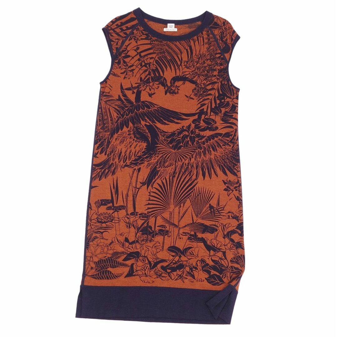 美品 エルメス HERMES ワンピース ニット カシミヤ シルク Flamingo