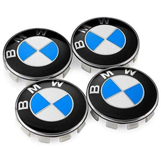 ビーエムダブリュー(BMW)の【4個】BMW　ホイールセンターキャップ　68mm 青(車外アクセサリ)