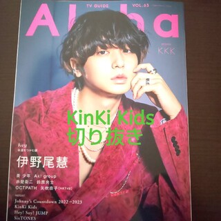 キンキキッズ(KinKi Kids)のテレビガイド alpha vol.63 KinKi Kidsさん(印刷物)