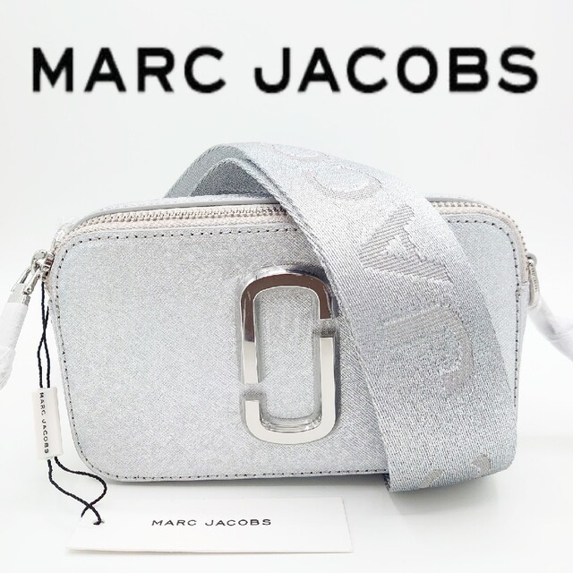 【新品】MARC JACOBS マークジェイコブス スナップショット シルバーレディース