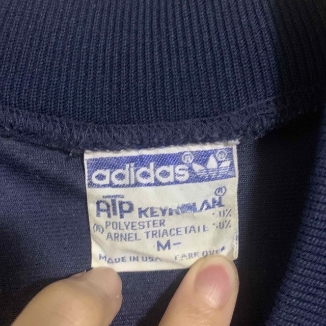 adidas ATPトラックジャケット 紺色　Mサイズ　80年代