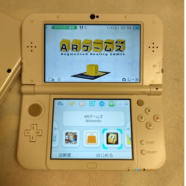 未使用品】 Newニンテンドー3DS LL パールホワイト ジャンク品