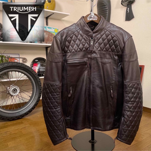 数々の賞を受賞 超美品☆TRIUMPH ブラウン/M（XL相当） レザー