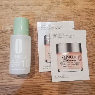 クリニーク(CLINIQUE)のCLINIQUE　サンプル　ふき取り化粧水　モイスチャーサージ　ジェルクリーム(サンプル/トライアルキット)