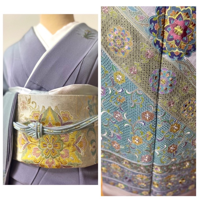 花衣様専用❤️逸品美品豪華スワトウ蘇州刺繍訪問着特価5点セット レディースの水着/浴衣(着物)の商品写真