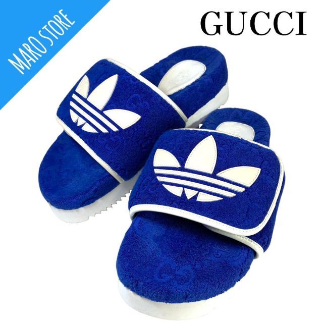 Gucci - adidas x Gucci GG メンズ プラットフォームサンダル