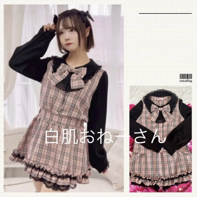 MARS♡プリメロ♡チェック柄セットアップ♡トップス&スカパン