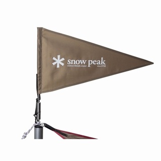 スノーピーク(Snow Peak)のsnow peak スノーピーク タープフラッグ カーキ  はた 旗(テント/タープ)