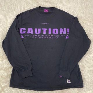 エフアールツー(#FR2)の【即完売】FR2 CAUTION ロンT バックロゴ　ビックロゴ　エフアールツー(Tシャツ/カットソー(七分/長袖))