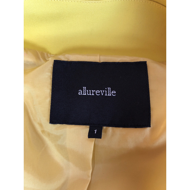 allureville(アルアバイル)のallureville アルアバイル　スプリングコート　S イエロー レディースのジャケット/アウター(スプリングコート)の商品写真