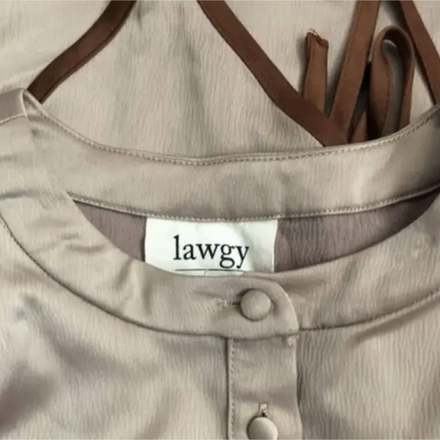 lawgy(ラウジー)のlawgy サテンワンピース レディースのワンピース(ロングワンピース/マキシワンピース)の商品写真