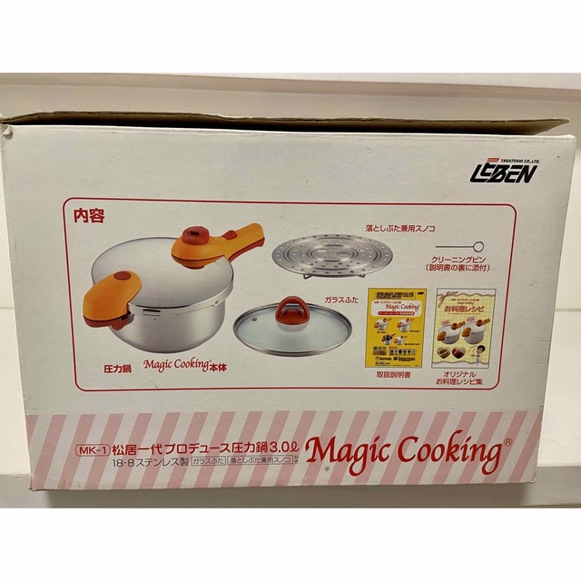 ⭐︎松居一代プロデュース⭐︎Magic cooking⭐︎未使用⭐︎圧力鍋⭐︎ インテリア/住まい/日用品のキッチン/食器(鍋/フライパン)の商品写真