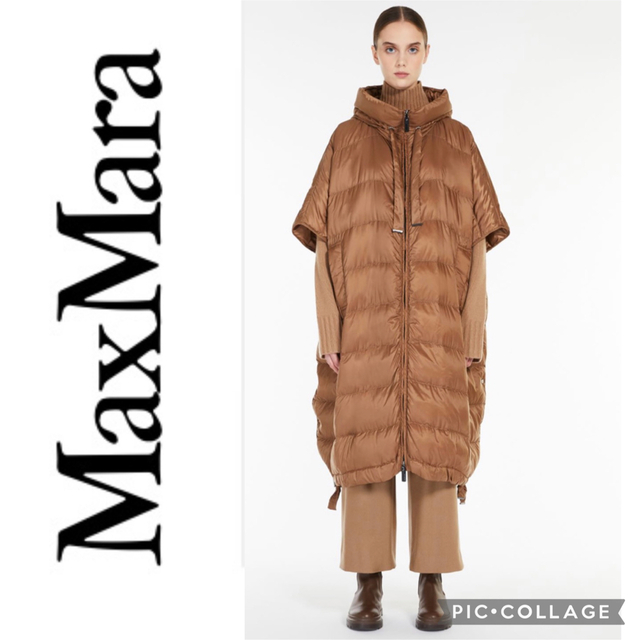 Max Mara(マックスマーラ)のMAXMARA THECUBE テクニカルロング ダウンケープ滝沢眞規子さん着用 レディースのジャケット/アウター(ダウンコート)の商品写真