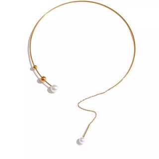 アメリヴィンテージ(Ameri VINTAGE)のPearl drop choker No.1002(ネックレス)