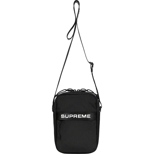 supreme 2022fw shoulder bag ブラックショルダーバッグ