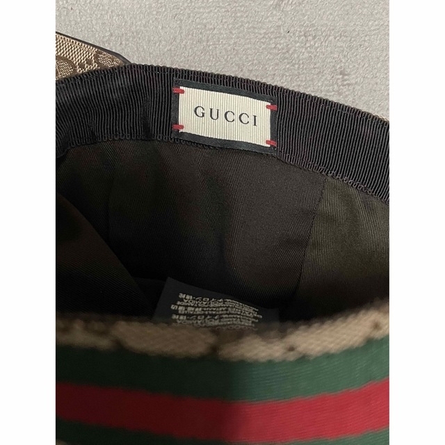 Gucci(グッチ)の【美品】GUCCI ベースボールキャップ　Mサイズ メンズの帽子(キャップ)の商品写真
