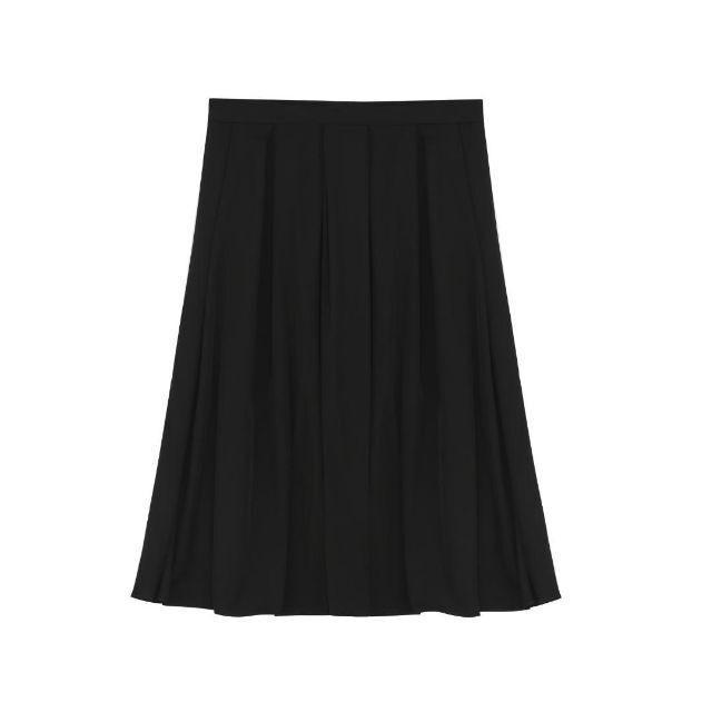 全2色 フレア ポンチスカート フレンチ レトロ風 大きいサイズ B0205 レディースのスカート(ロングスカート)の商品写真