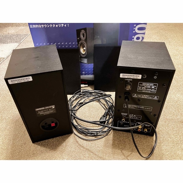 ONKYO WAVIO アンプ内蔵スピーカー 15W+15W GX-D90(B) 1