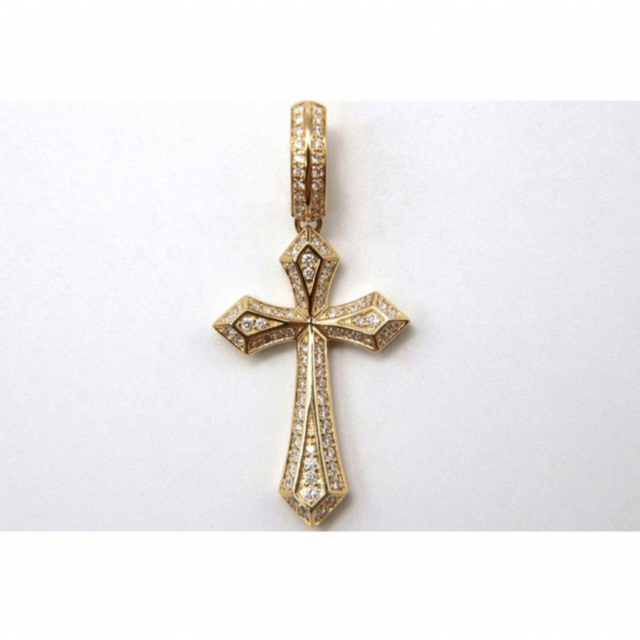 100 %品質保証 ぴょん K18 クロスダイヤペンダントトップ ダイヤ:0.35ct ネックレス 100 %品質保証 ぴょん K18 クロスダイヤペンダントトップ ダイヤ:0.35ct ネックレス
