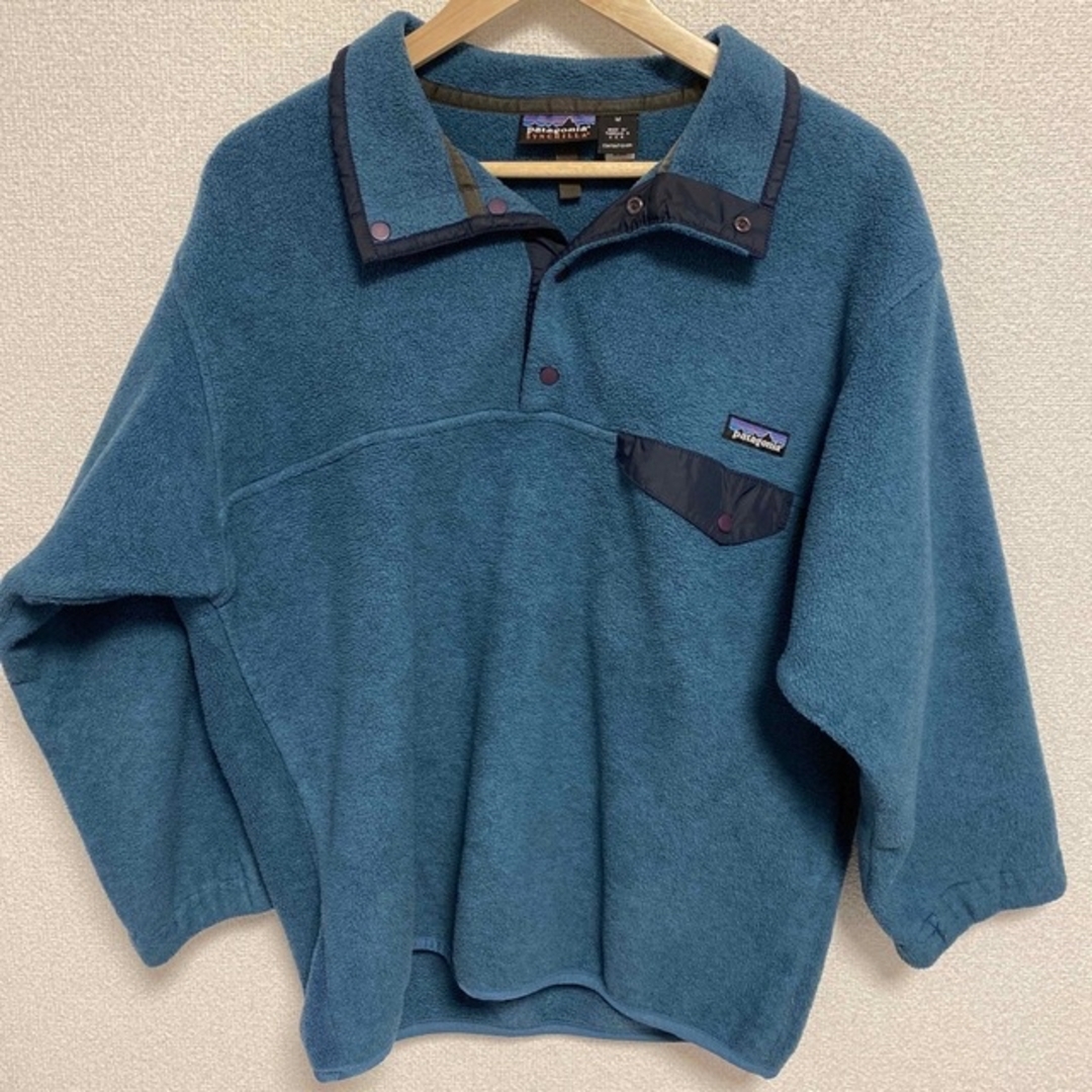 patagonia シンチラ ハーフスナップ 青 Mサイズ 2001年 フリース - その他