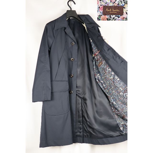 Paul Smith COLLECTION(ポールスミスコレクション)の新品☆Paul Smith コレクション ステンカラーコート☆紺☆Mサイズ メンズのジャケット/アウター(ステンカラーコート)の商品写真