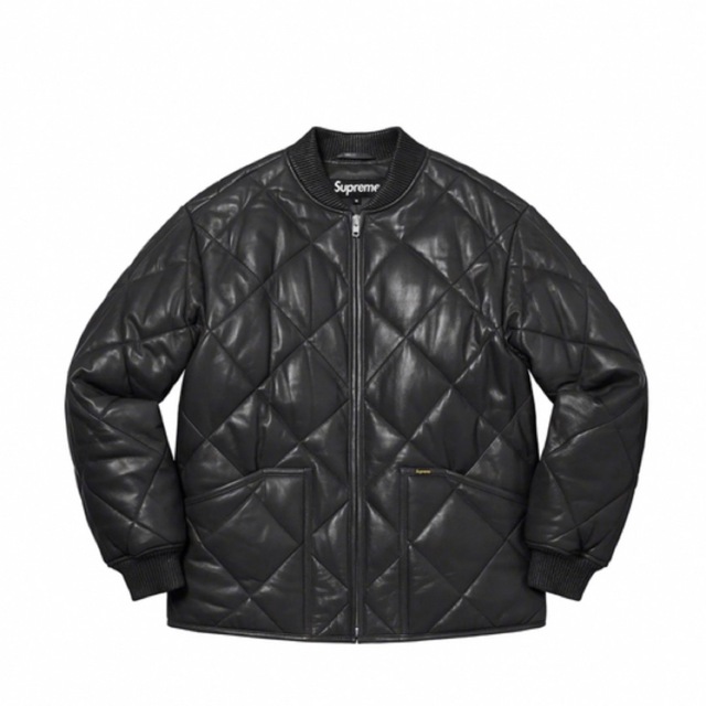 （お得な特別割引価格） Supreme - Supreme Quilted Leather Work Jacket ブラック レザージャケット