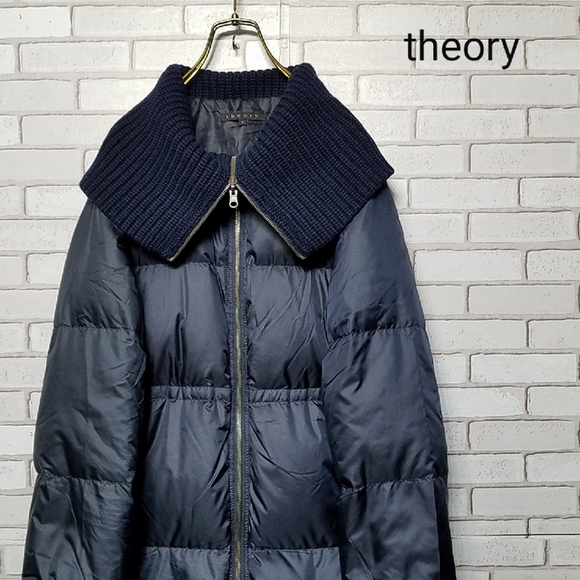 Theory ロングコート￼ ネイビー