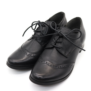 エドウィン(EDWIN)のエドウィン ドレスシューズ ウイングチップ SOMETHING レースアップシューズ 靴 黒 レディース 23.5cmサイズ ブラック EDWIN(ローファー/革靴)
