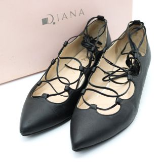 ✨美品✨ダイアナ DIANA 編み上げパンプス レースアップ ポインテッドトゥ