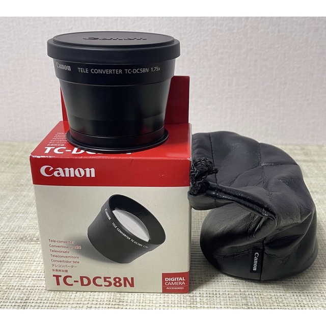 Canon(キヤノン)の美品Canon TC-DC58N TELE CONVERTER  1.75x スマホ/家電/カメラのカメラ(レンズ(単焦点))の商品写真