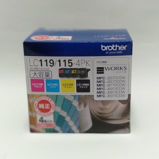 ブラザー(brother)のbrother ブラザー　インクカートリッジ LC119/115-4PK 4色(その他)