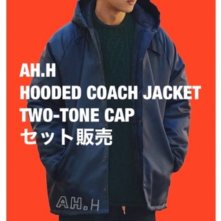 AH.H HOODED COACH JACKET / TWO-TONE CAP(ナイロンジャケット)