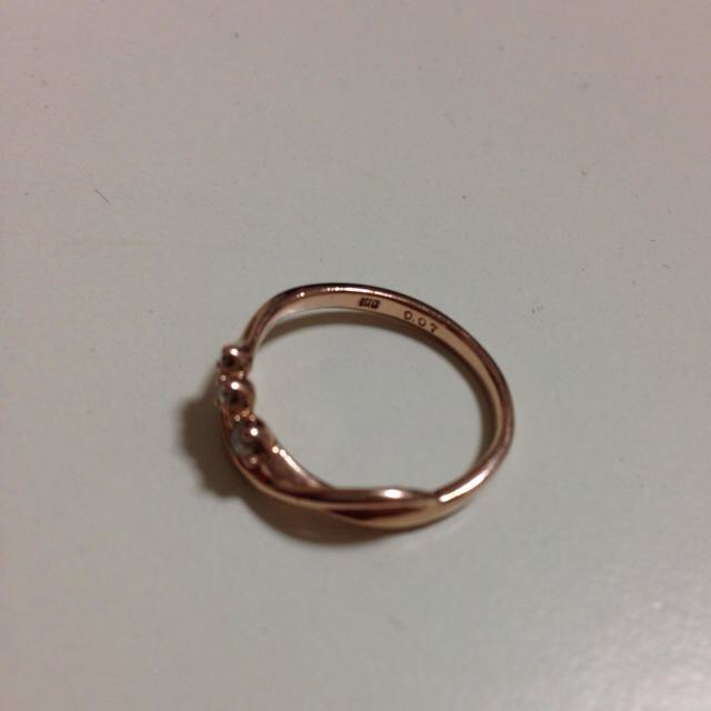 4℃(ヨンドシー)のピンクゴールド◼︎k10 リング レディースのアクセサリー(リング(指輪))の商品写真