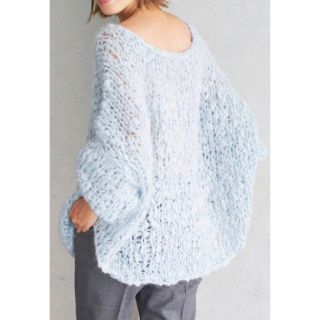 Plage HANDKNIT ジャンボタムニット サックスブルー - ニット/セーター