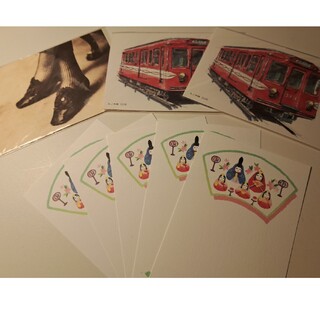 ポストカード(丸ノ内線、ひな祭りなど)８枚セット(写真/ポストカード)