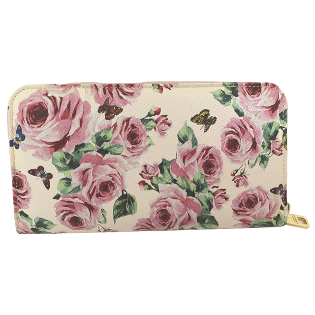 ♡新品未使用♡ Dolce&Gabbanaローズプリント長財布 ♡新品未使用♡ Dolce&Gabbanaローズプリント長財布