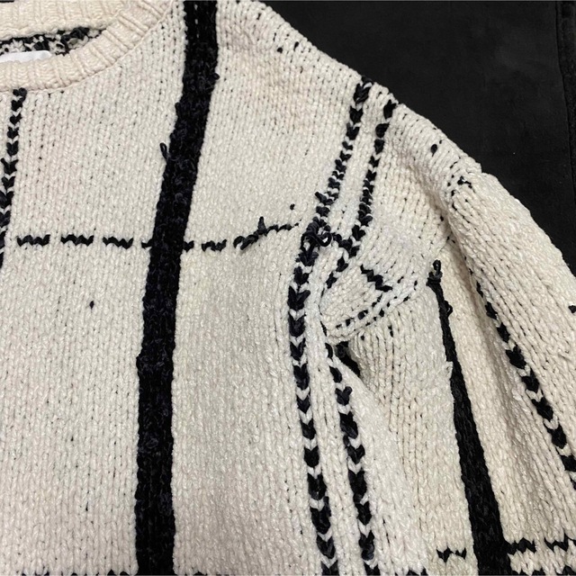 Ameri VINTAGE(アメリヴィンテージ)の訳ありニット【AMERI】SHOUJI BRAID KNIT TOPフリーサイズ レディースのトップス(ニット/セーター)の商品写真