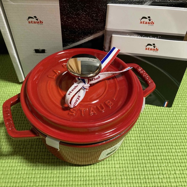 新品】ストウブ・ラウンド14cm・チェリー 【大放出セール