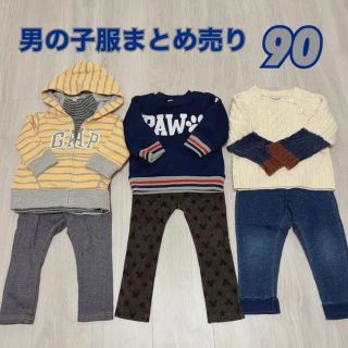 ベビーギャップ(babyGAP)のbaby GAP UNIQLO 男の子　90 まとめ売り　コーデ　セット　秋冬(Tシャツ/カットソー)