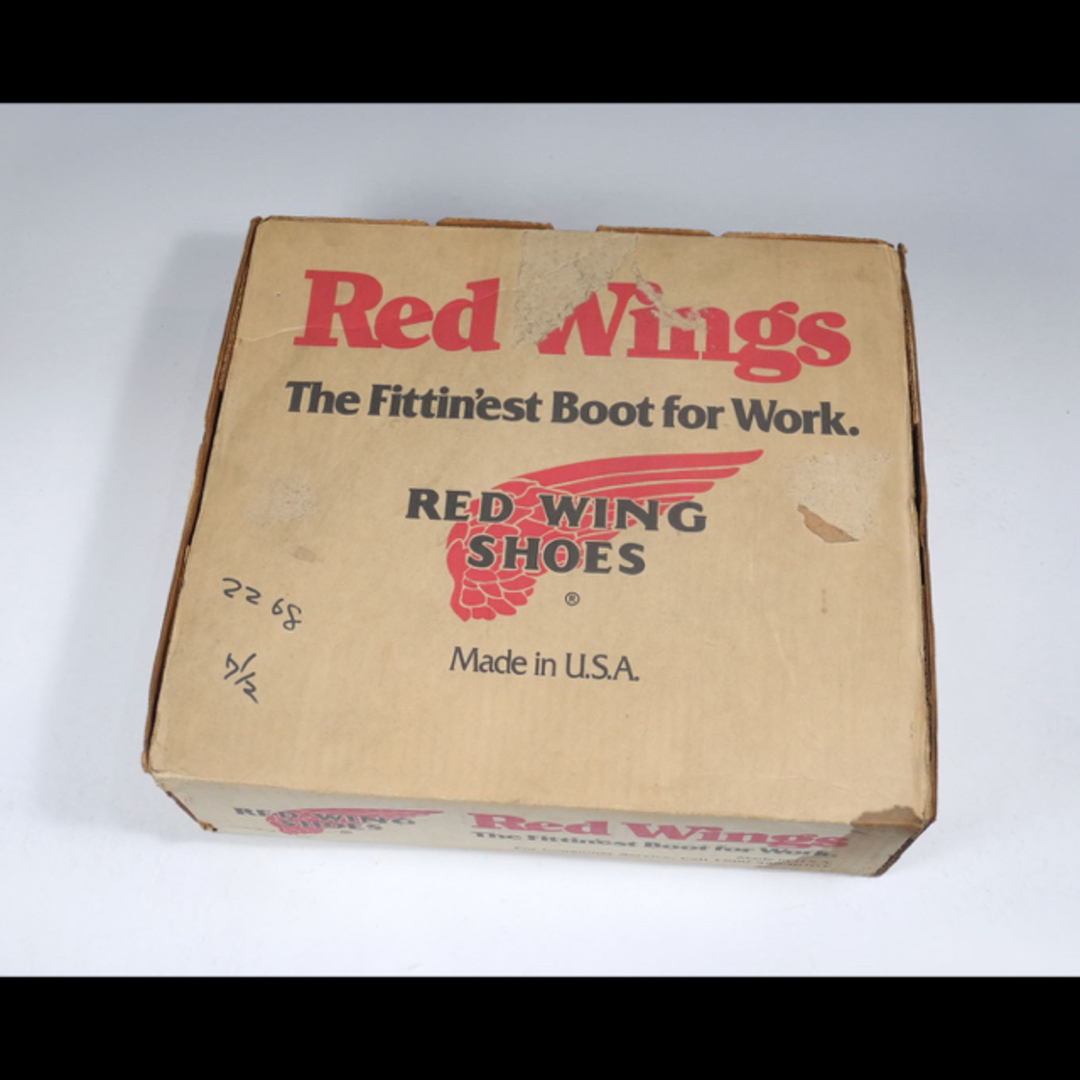 REDWING PTプリント羽タグエンジニアブ黒 PT茶芯の