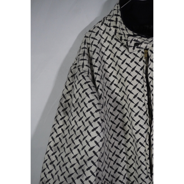 【90s red clay】geometric pattern blouson 6