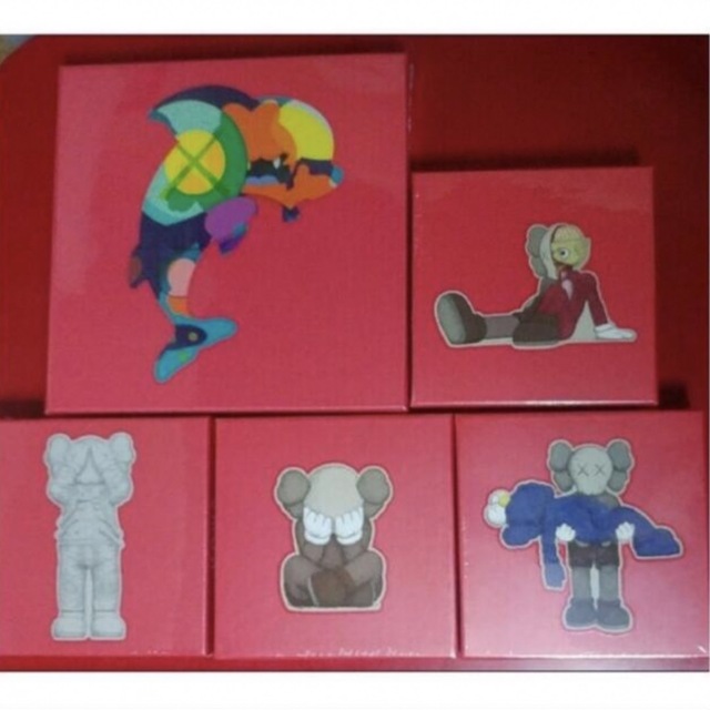 カウズ KAWS TOKYO FIRST パズル PUZZLE 4種類セット美術品/アンティーク