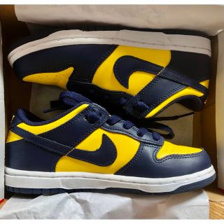 ナイキ(NIKE)のNIKE PS DUNK LOW MICHIGAN 20cm(スニーカー)