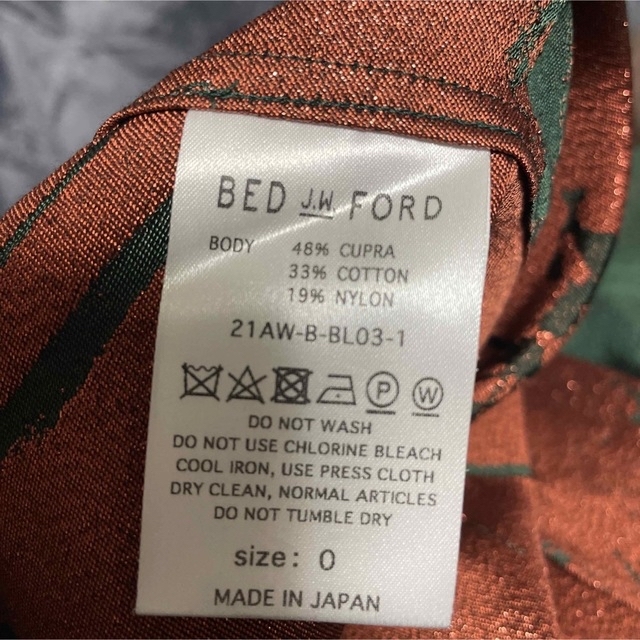 BED J.W. FORD コットン オープンカラーシャツ