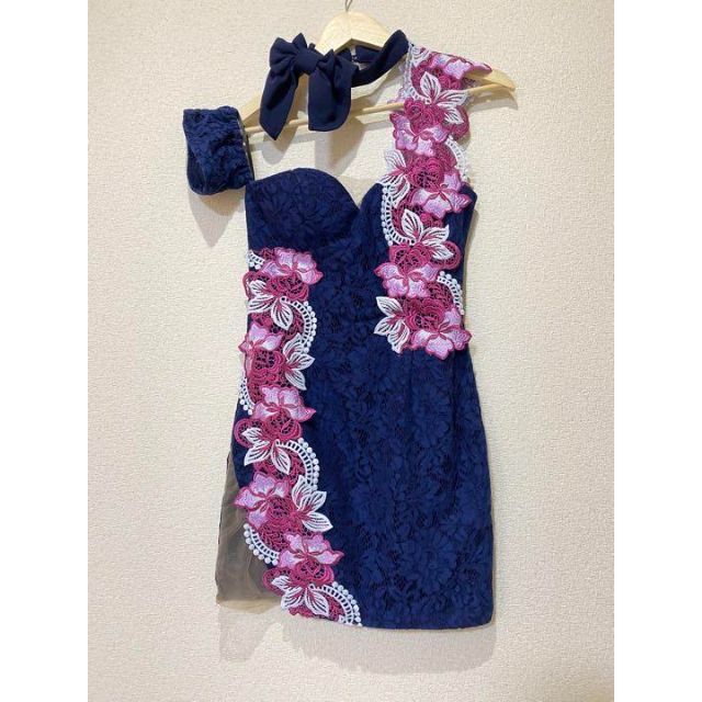 大判花柄刺繍レースキャバドレス レディースのフォーマル/ドレス(ナイトドレス)の商品写真